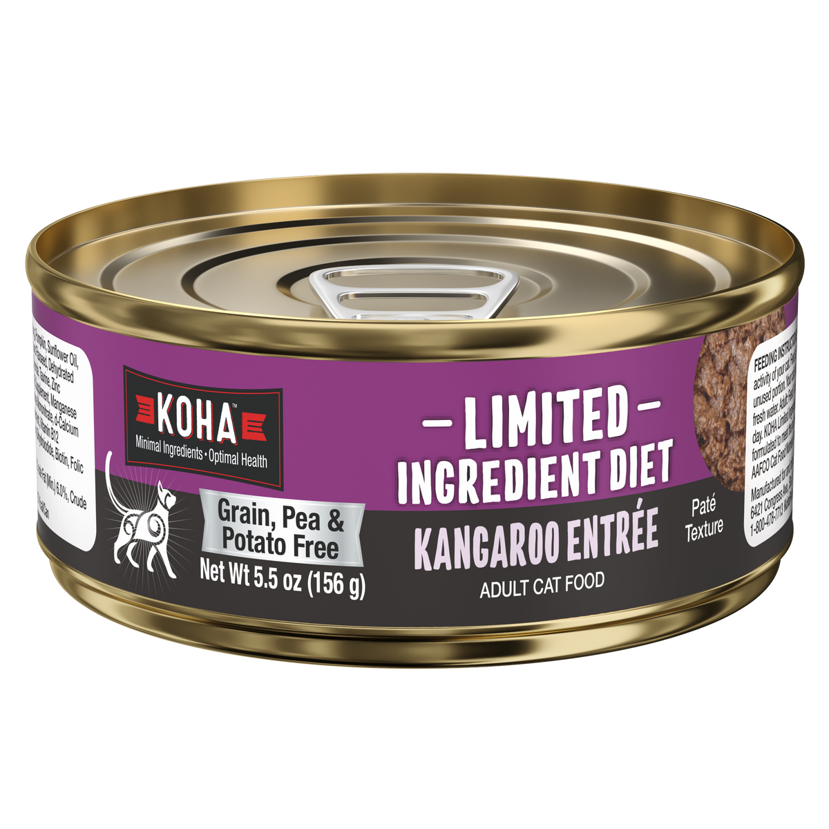 Limited Ingredient Diet Kangaroo Pate for Cats KOHA Pet