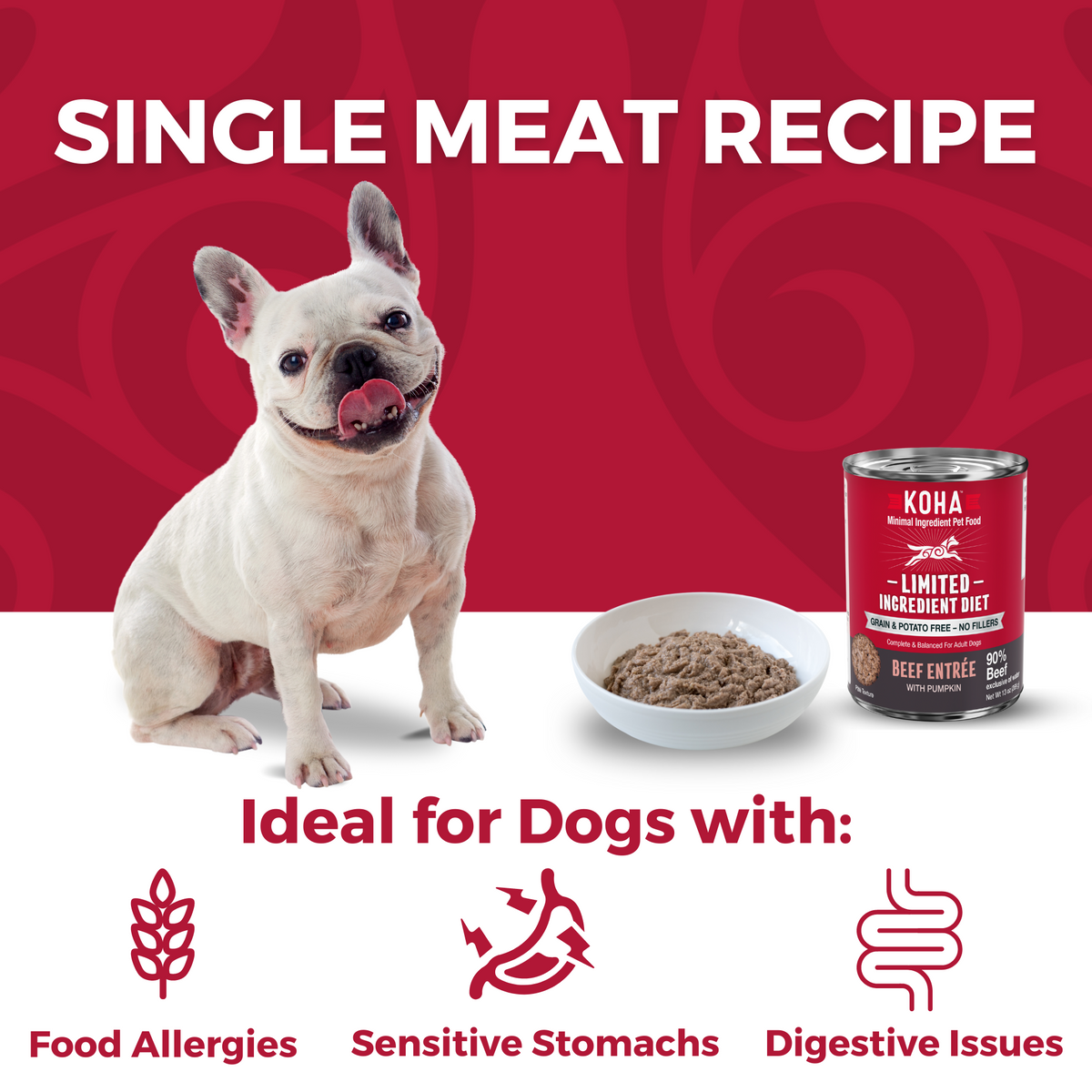 Limited Ingredient Diet Beef Entr e for Dogs KOHA Pet