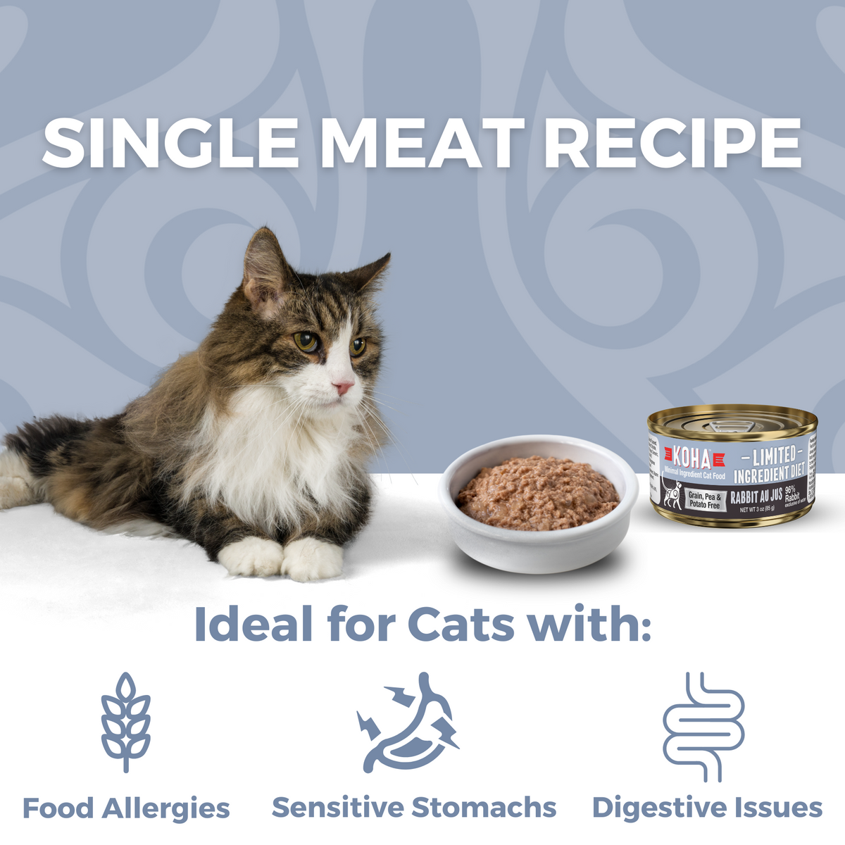 Limited Ingredient Diet Rabbit Au Jus Pat for Cats KOHA Pet