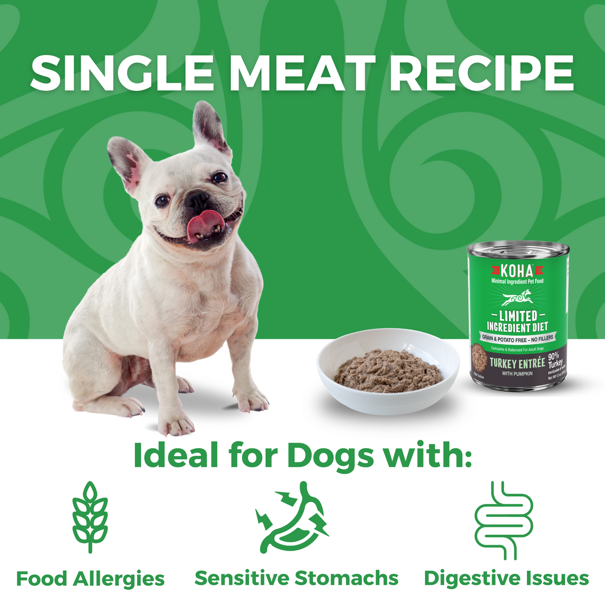 Limited Ingredient Diet Turkey Entree for Dogs KOHA Pet