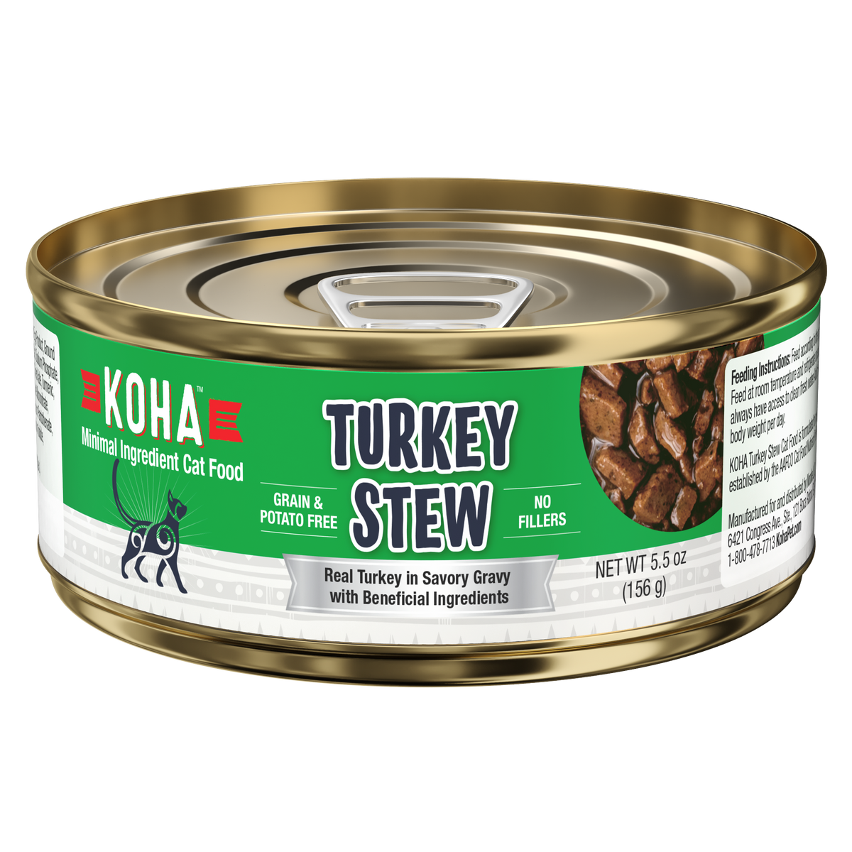 Minimal Ingredient Turkey Stew for Cats KOHA Pet