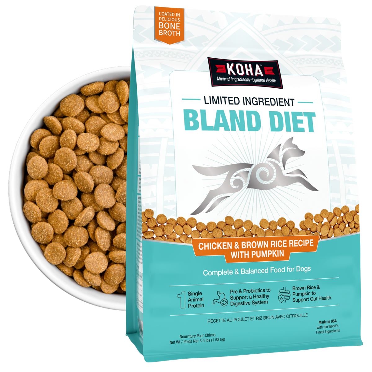 KOHA Omega Mix Healthy Skin & Coat Recipe Dehydrated Mix for Wet Dog Food