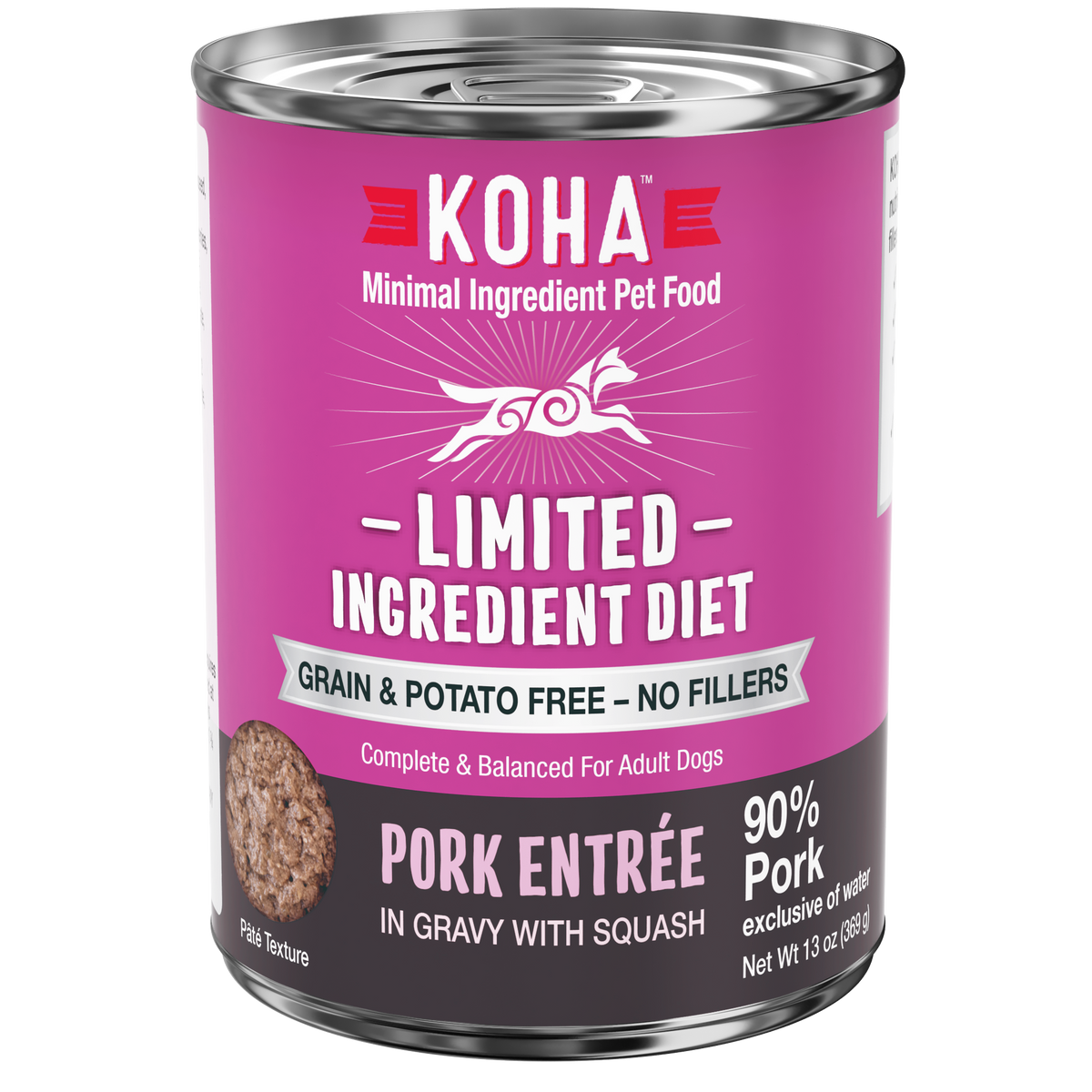 Limited Ingredient Diet Pork Entree for Dogs KOHA Pet