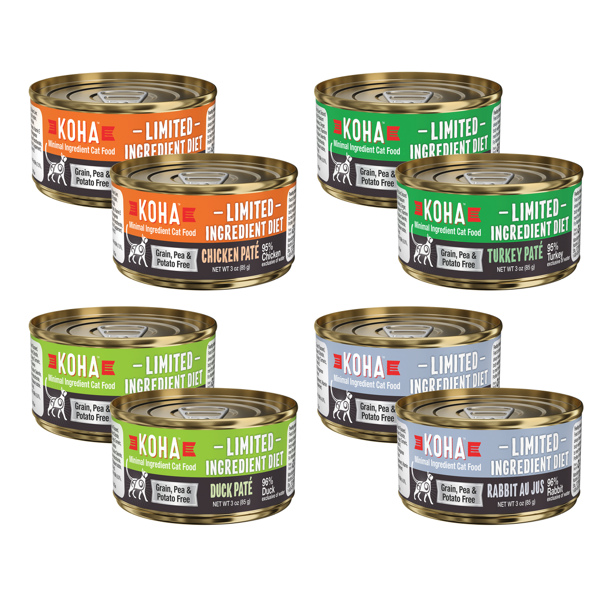 Limited Ingredient Cat Food Trial Pack KOHA Pet