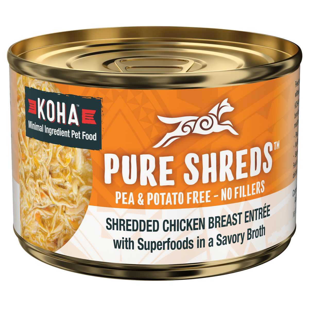 Shredded chicken dog best sale food