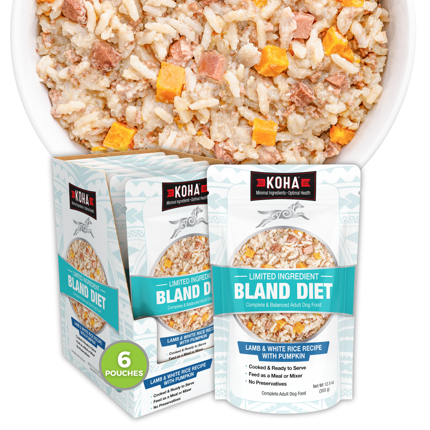 KOHA Limited Ingredient Wet Bland Diet Lamb & White Rice Recipe for Dogs