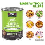 Duck Dog Food: Limited Ingredient Diet Duck Entrée for Dogs
