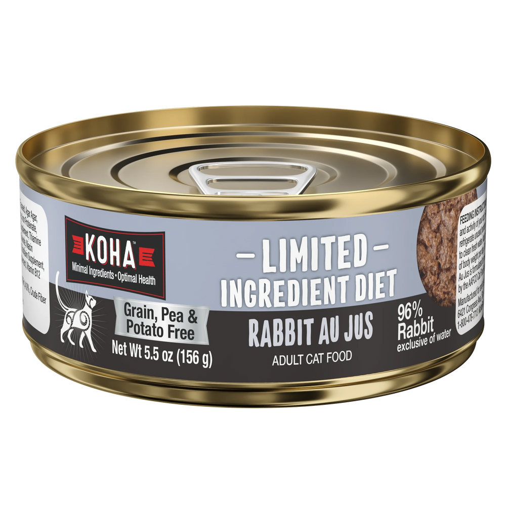 Can of KOHA Limited Ingredient Diet Rabbit Au Jus