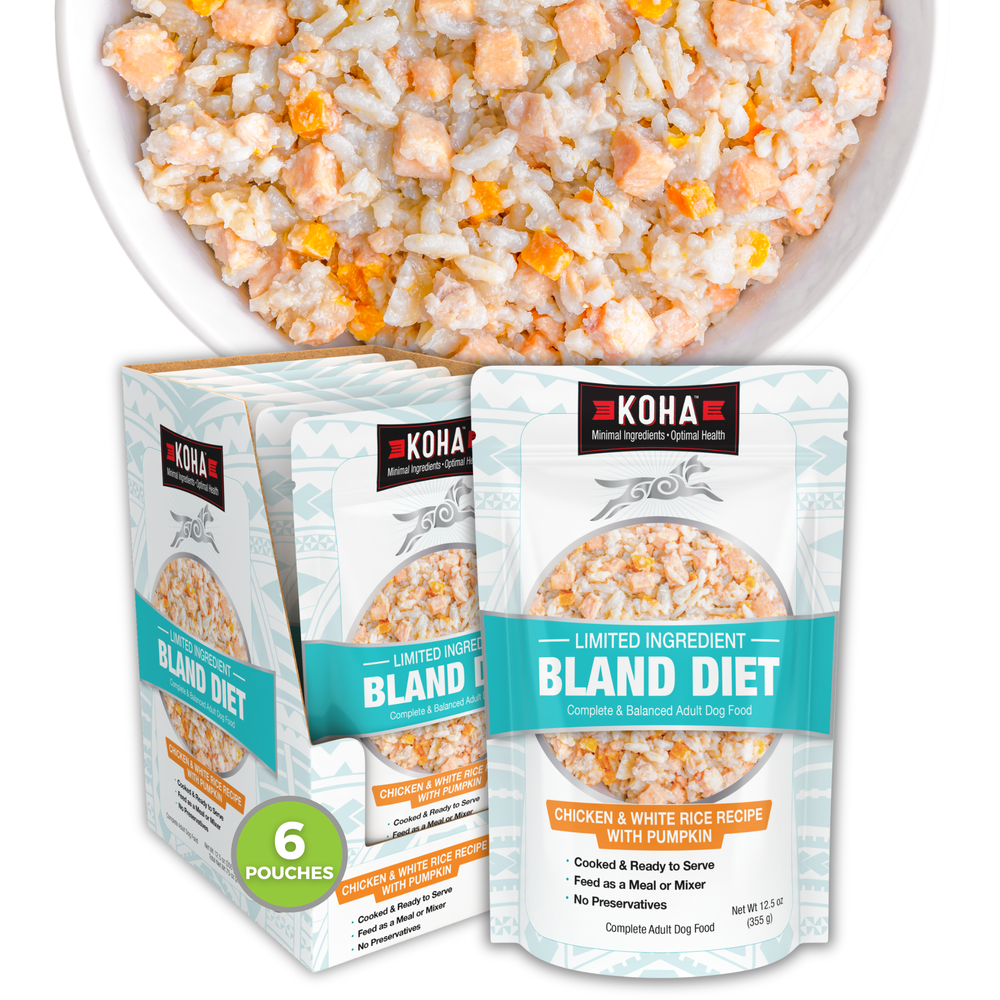 Bland Diet for Dogs: Limited Ingredient Wet Bland Diet Chicken & White Rice Recipe for Dogs