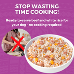 Limited Ingredient Bland Diet Beef & White Rice Recipe for Dogs