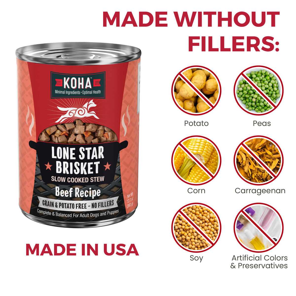 Two bowls of food with a headline that says 2 Great Ways to Feed. The first bowl has wet food on top of kibble and says delicious meal topper. The second bowl has all wet food and says complete and balanced meal. 