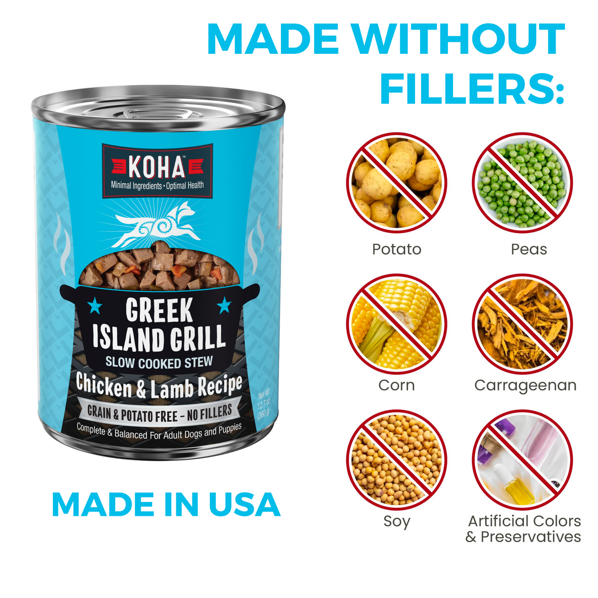 Two bowls of food with a headline that says 2 Great Ways to Feed. The first bowl has wet food on top of kibble and says delicious meal topper. The second bowl has all wet food and says complete and balanced meal. 