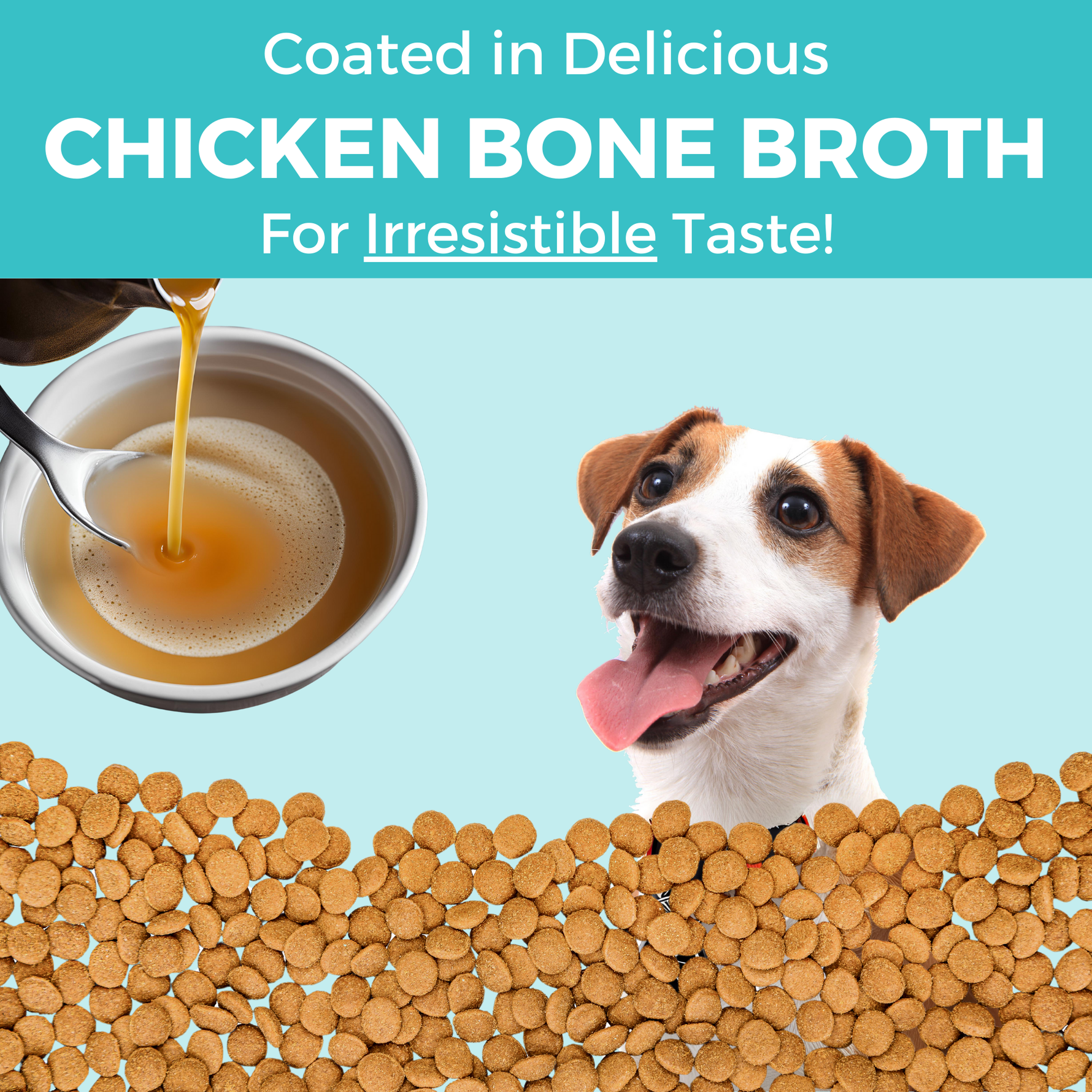 Image showing the delicious chicken bone broth coating