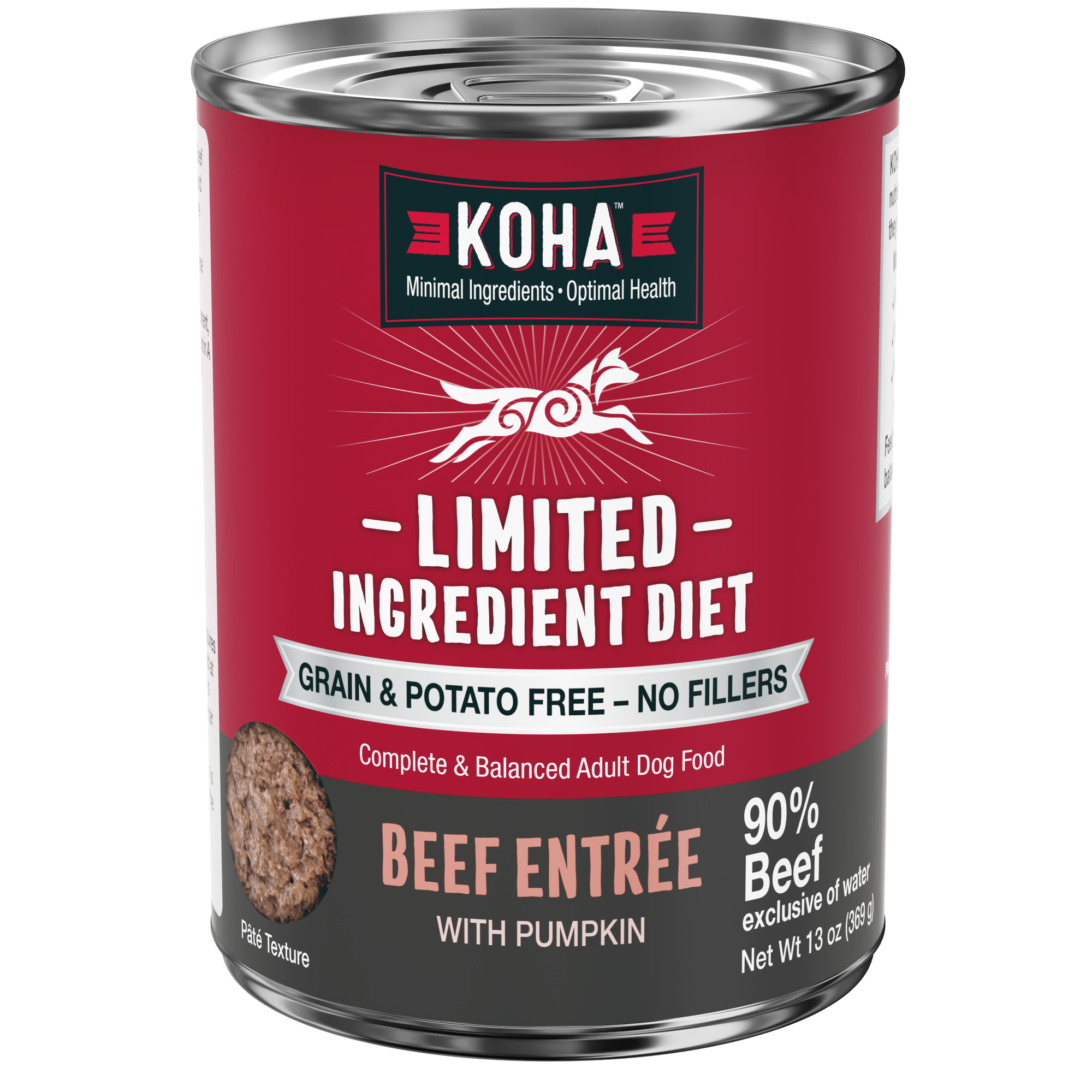 Limited Ingredient Diet Beef Entrée for Dogs KOHA Pet