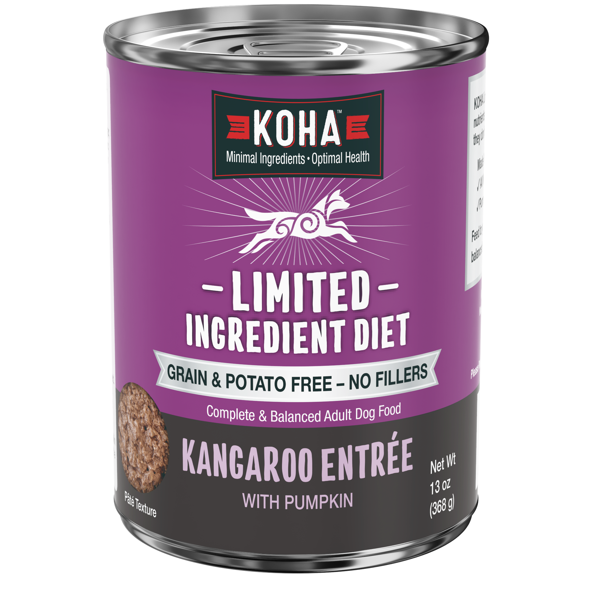 Limited Ingredient Diet Kangaroo Entrée for Dogs KOHA Pet