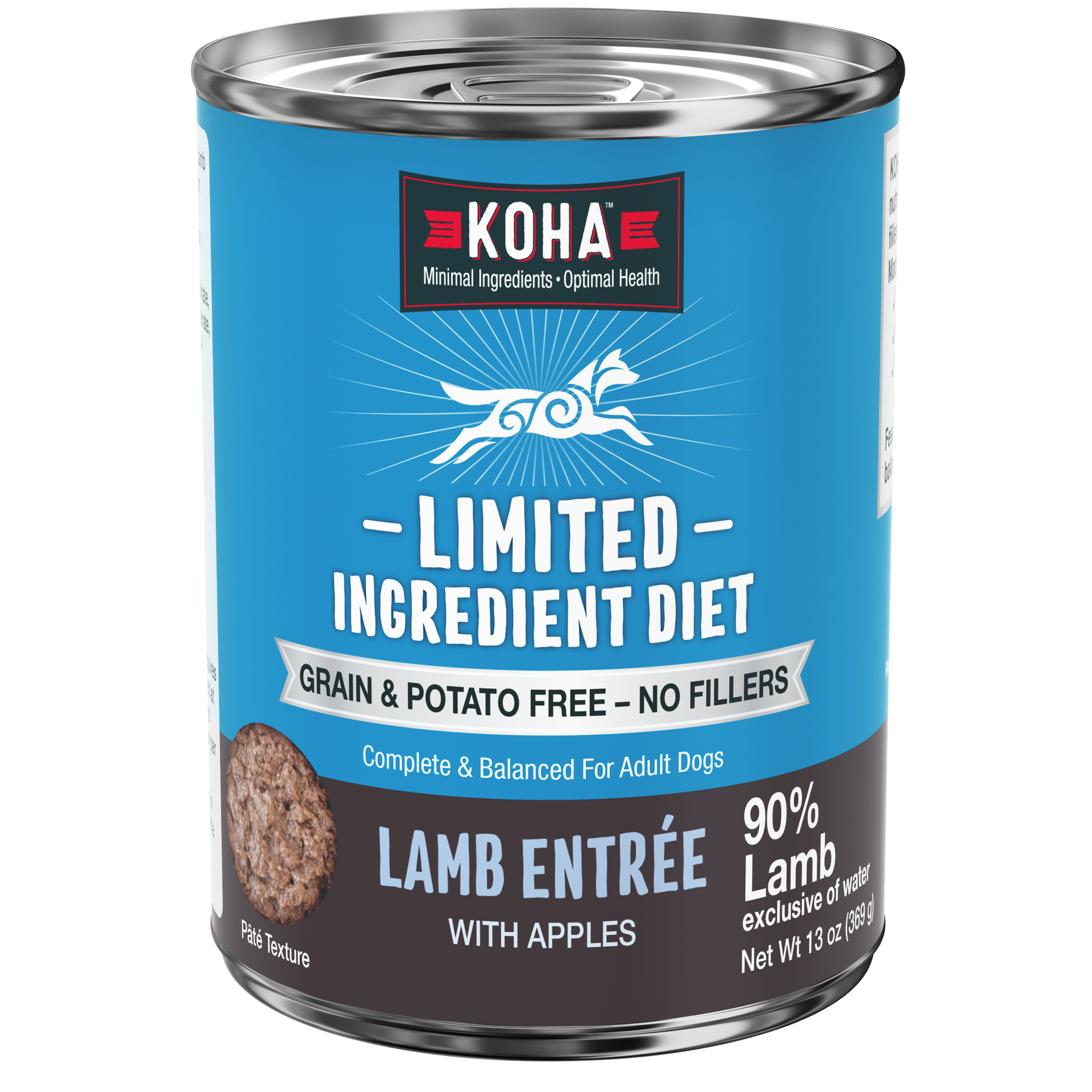 Limited Ingredient Lamb Entrée Wet Dog Food | KOHA Pet