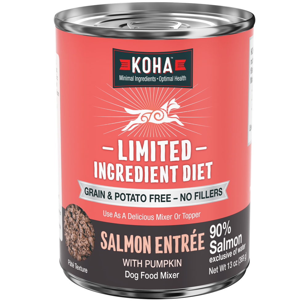 Can of Limited Ingredient Diet Salmon Entrée