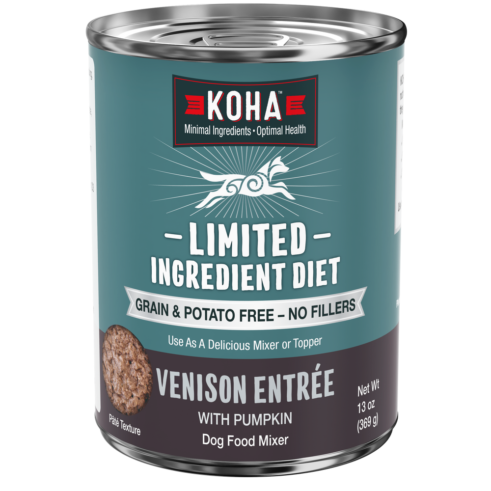 Can of KOHA Limited Ingredient Diet Venison food for dogs