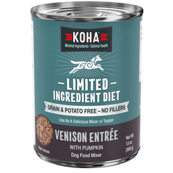 Can of KOHA Limited Ingredient Diet Venison food for dogs