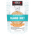 A stand-up pouch of KOHA Bland Diet adult cat food, featuring a white and teal design with a photo of cooked chicken, white rice, and pumpkin in broth on the front.