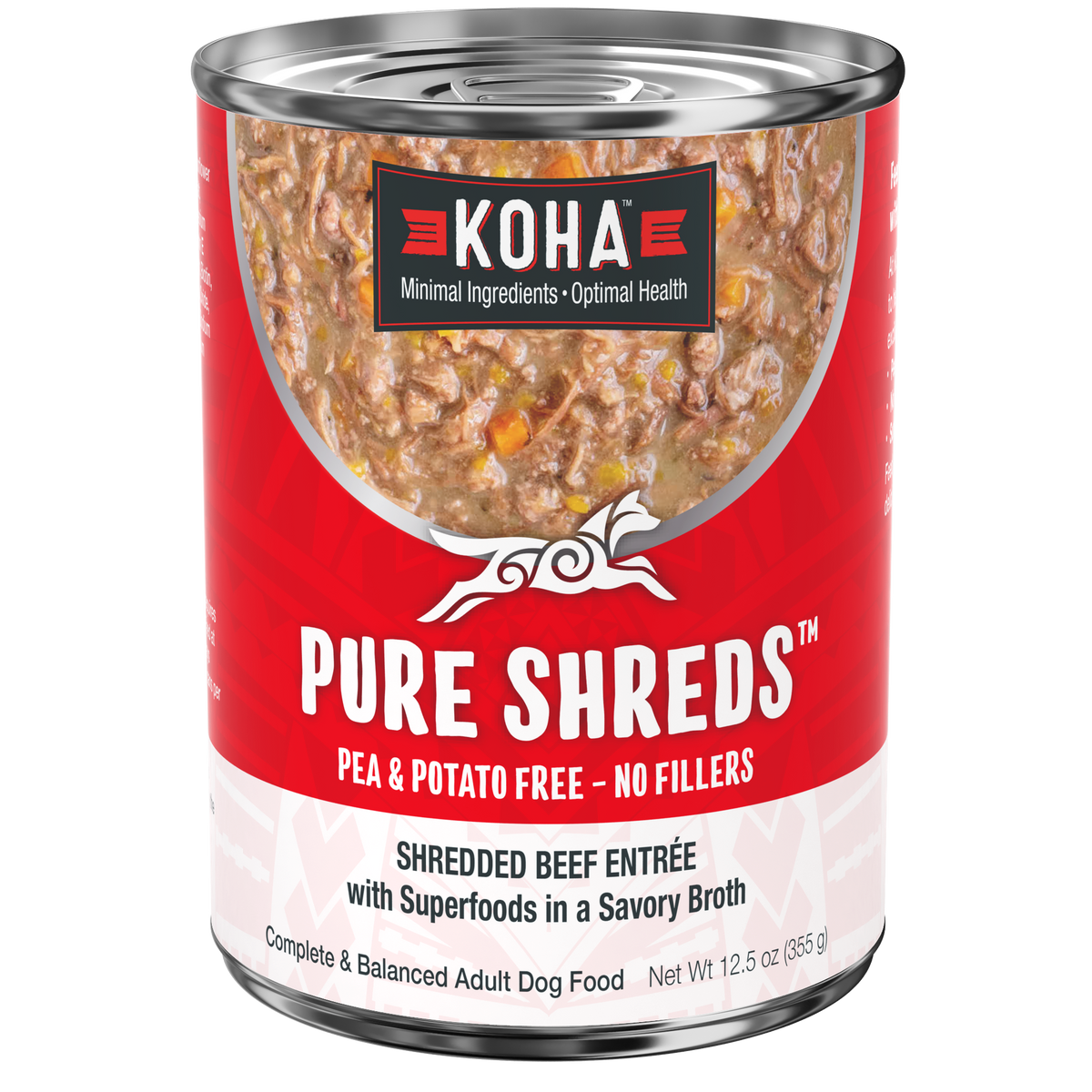 Can of Pure Shreds Beef