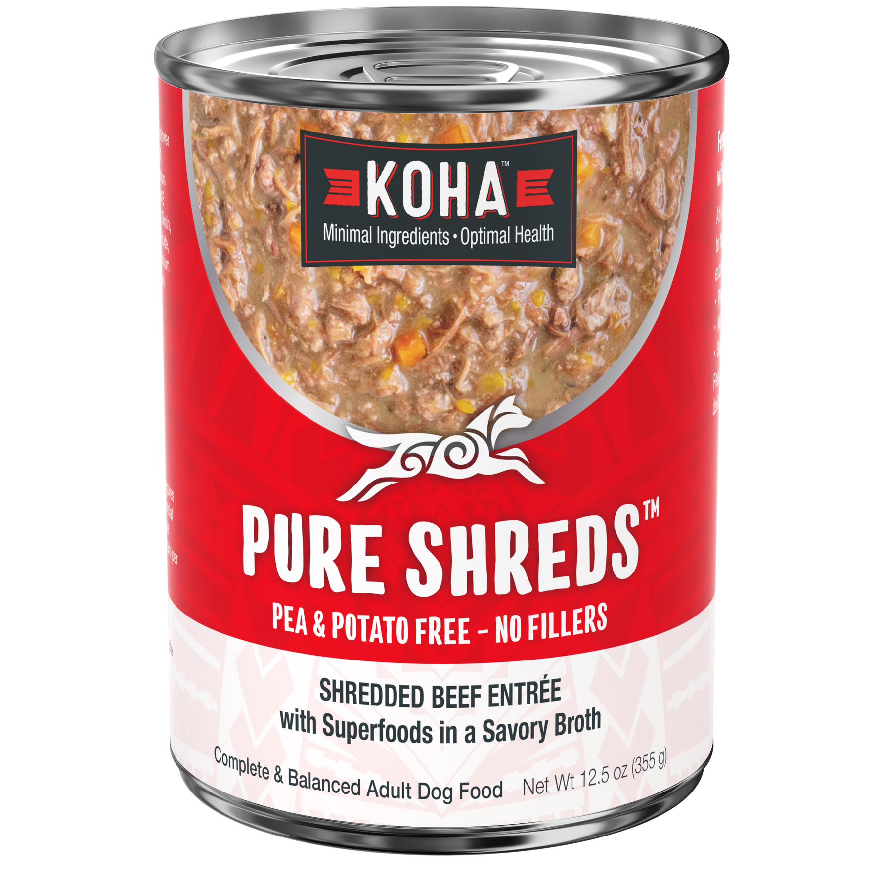 Can of Pure Shreds Beef