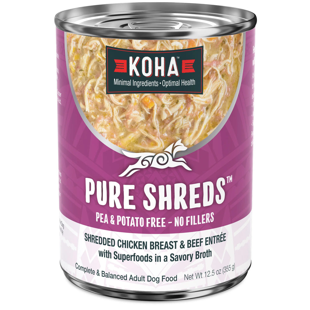 Can of Pure Shreds Chicken and Beef