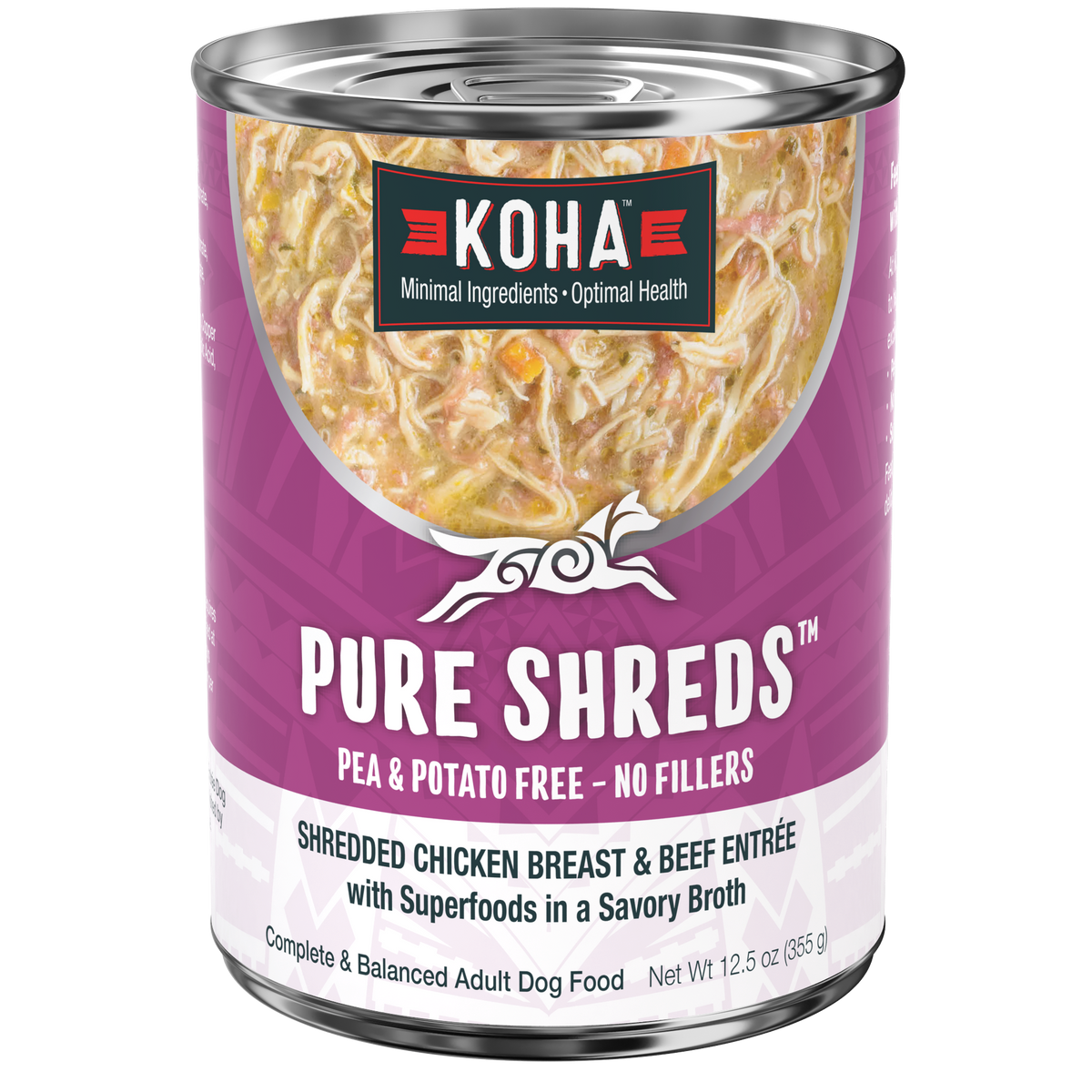 Can of Pure Shreds Chicken and Beef