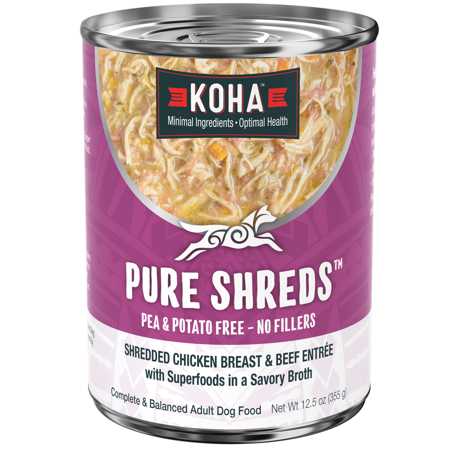 Can of Pure Shreds Chicken and Beef