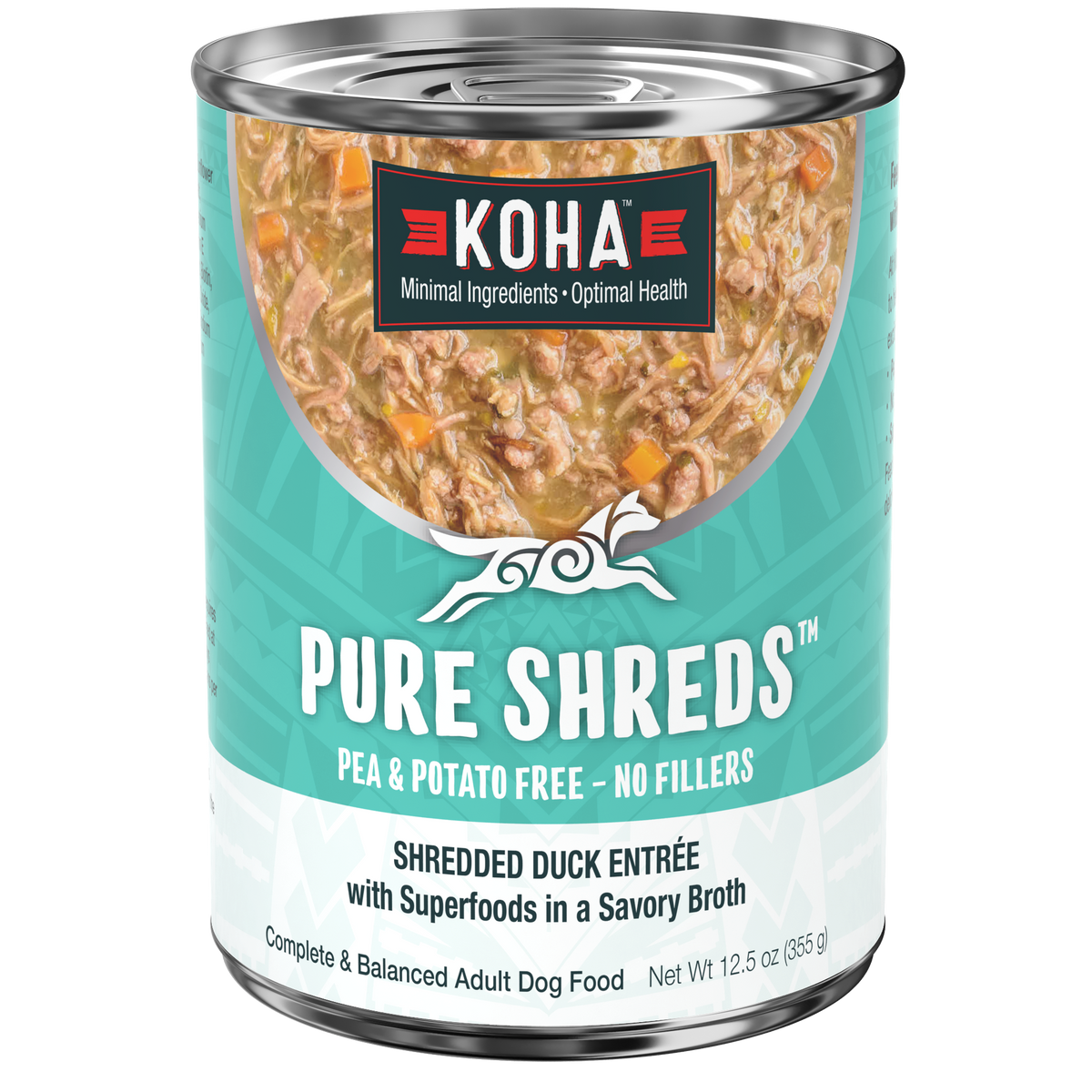 Can of Pure Shreds Duck