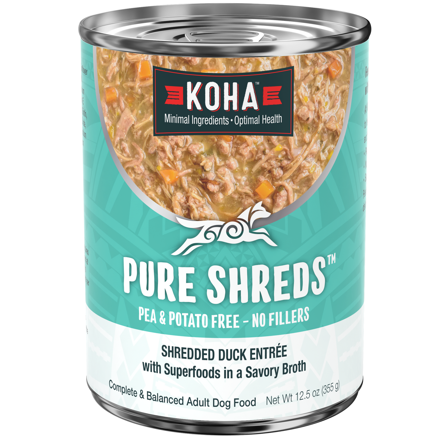 Can of Pure Shreds Duck
