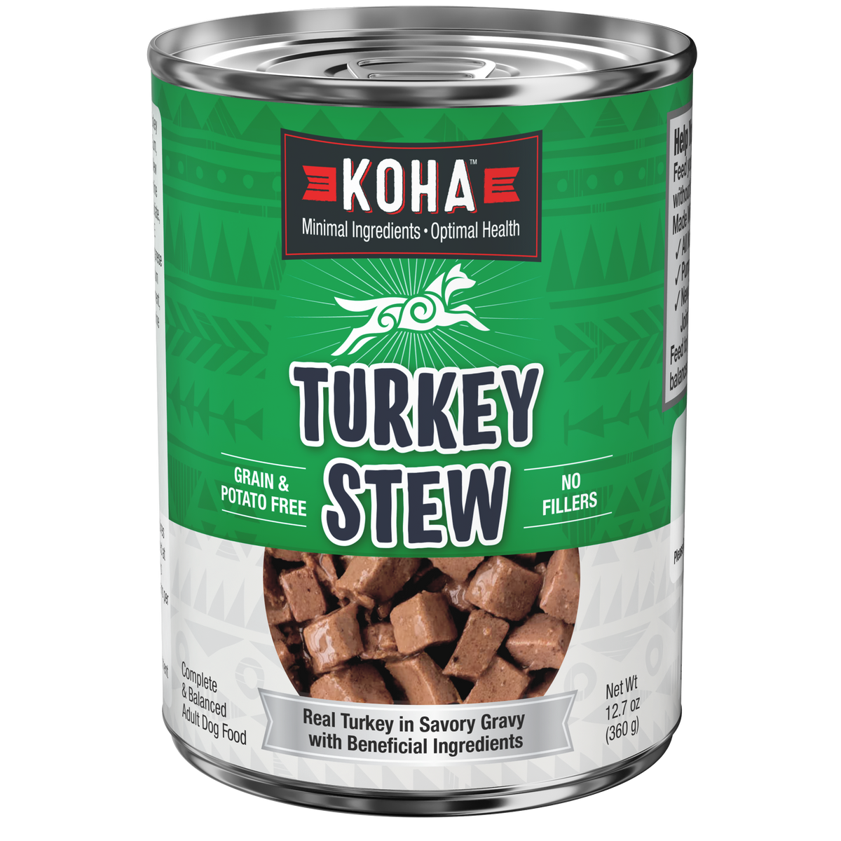Can of KOHA Turkey Dog Stew