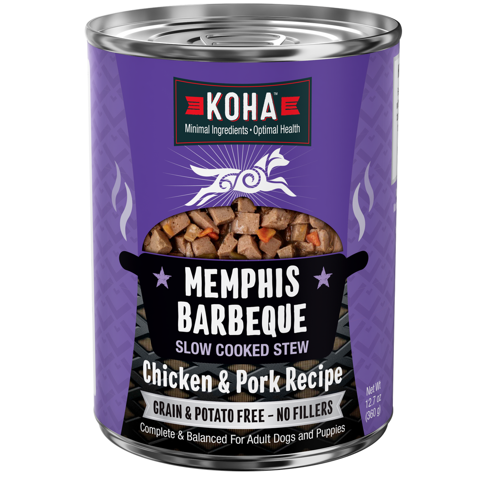 Can fo KOHA Memphis Barbeque slow Cooked stew for dogs
