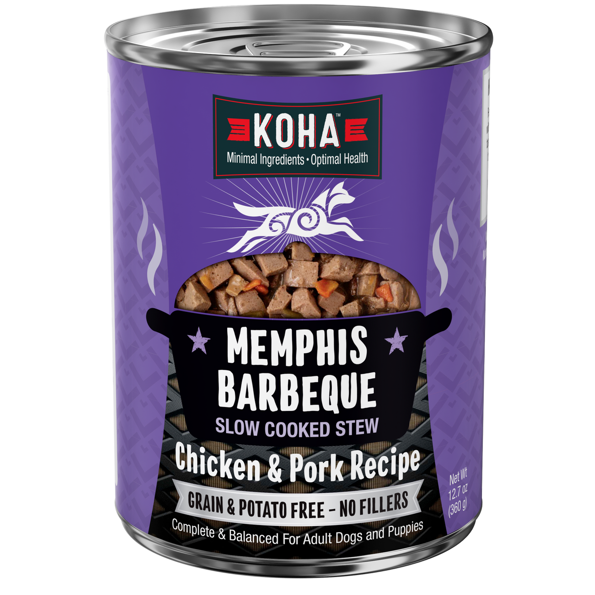 Can fo KOHA Memphis Barbeque slow Cooked stew for dogs
