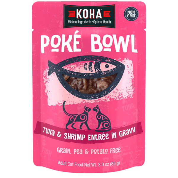 Poké Bowl Tuna & Shrimp Cat Entrée in Gravy | KOHA Pet