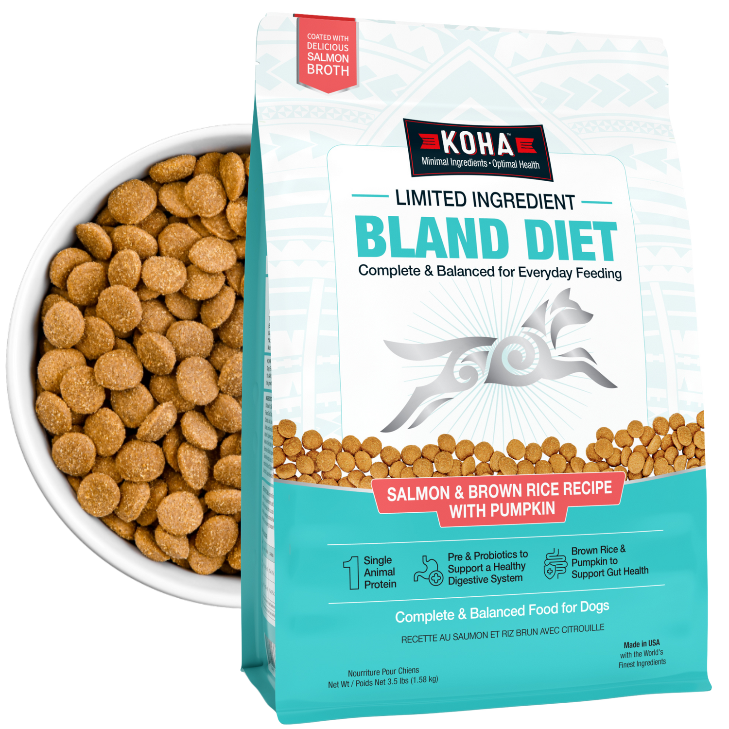 KOHA Bland Diet Dry Salmon Recipe for dogs