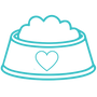 bowl of food with heart