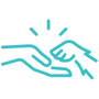 hand shaking paw