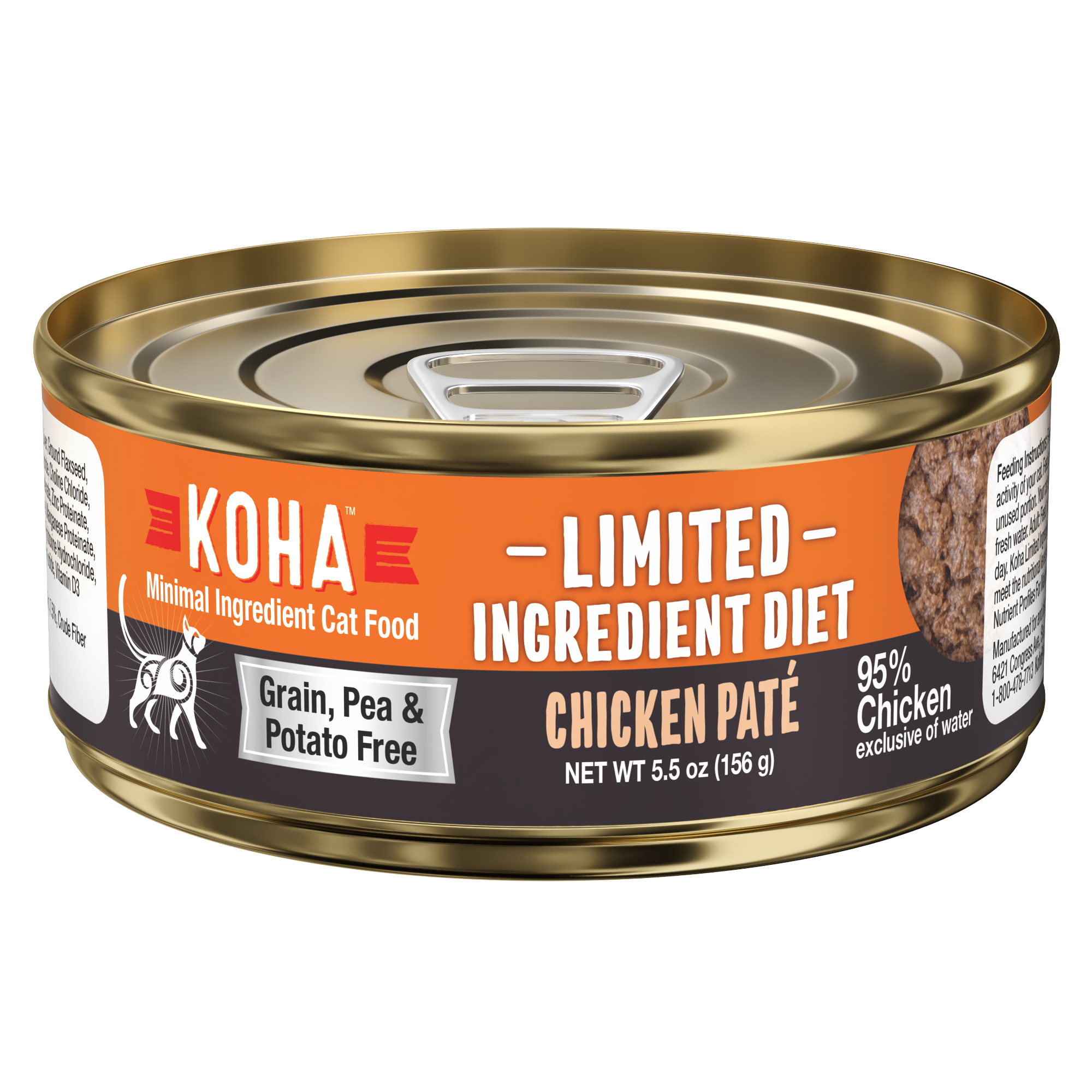Limited Ingredient Diet Chicken Pate for Cats KOHA Pet
