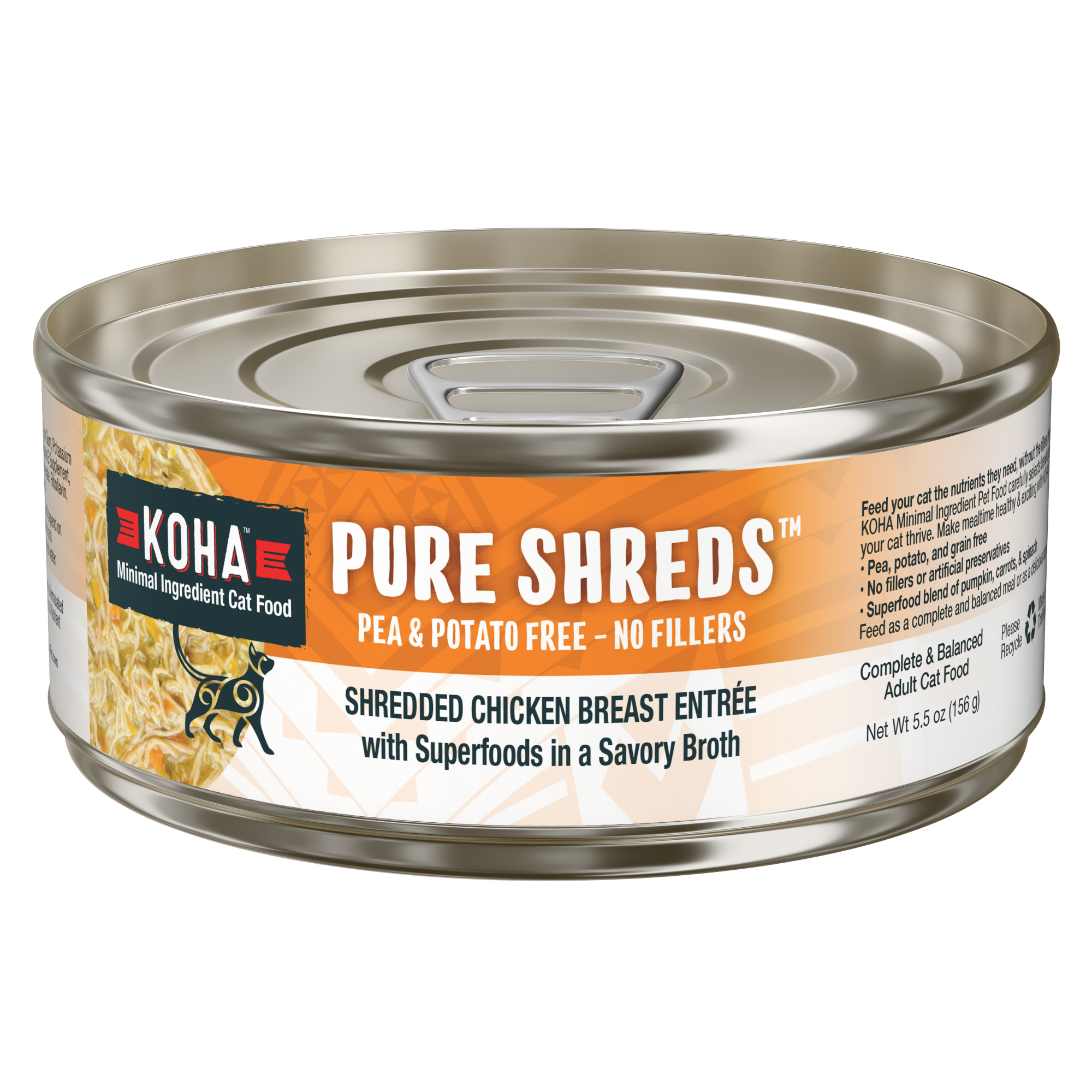 Pure Shreds Shredded Chicken Breast Entr e for Cats KOHA Pet