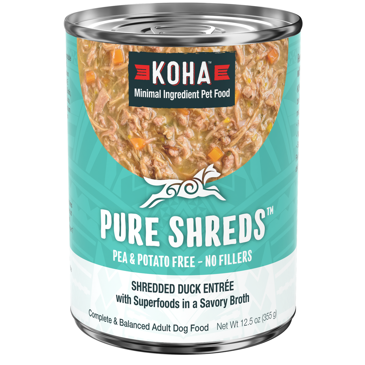 Pure Shreds Shredded Duck Entrée for Dogs KOHA Pet