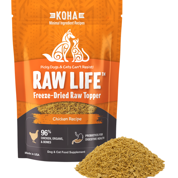 Freeze Dried Raw Topper Chicken Recipe for Dogs and Cats KOHA Pet